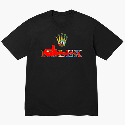 Slawn Rolex Black Tee